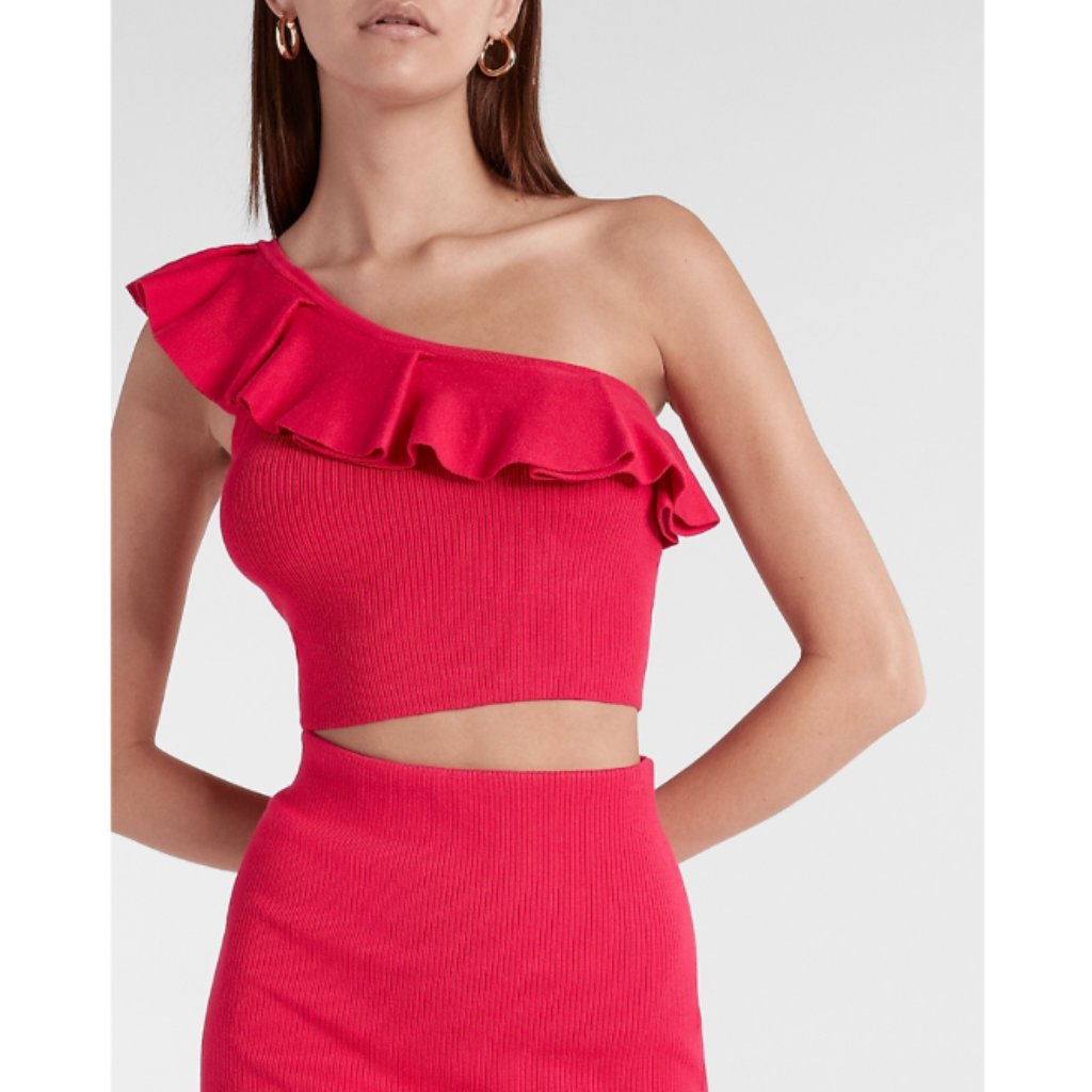 Ruffle Sweater Tank